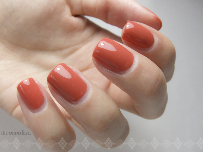 China Glaze - Life Preserver. 1 coat and top coat.